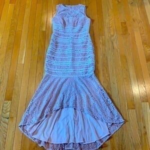 JS Collections Size 6 Lace Rose Pink Hi-Lo Dress Cocktail Party Wedding